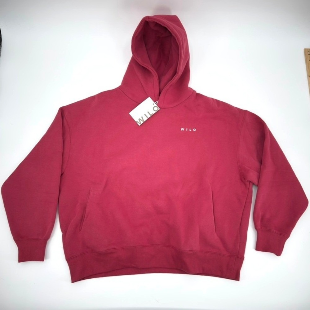 Wilo The Label Love The Journey Hoodie Raspberry Pink Women Large NWT